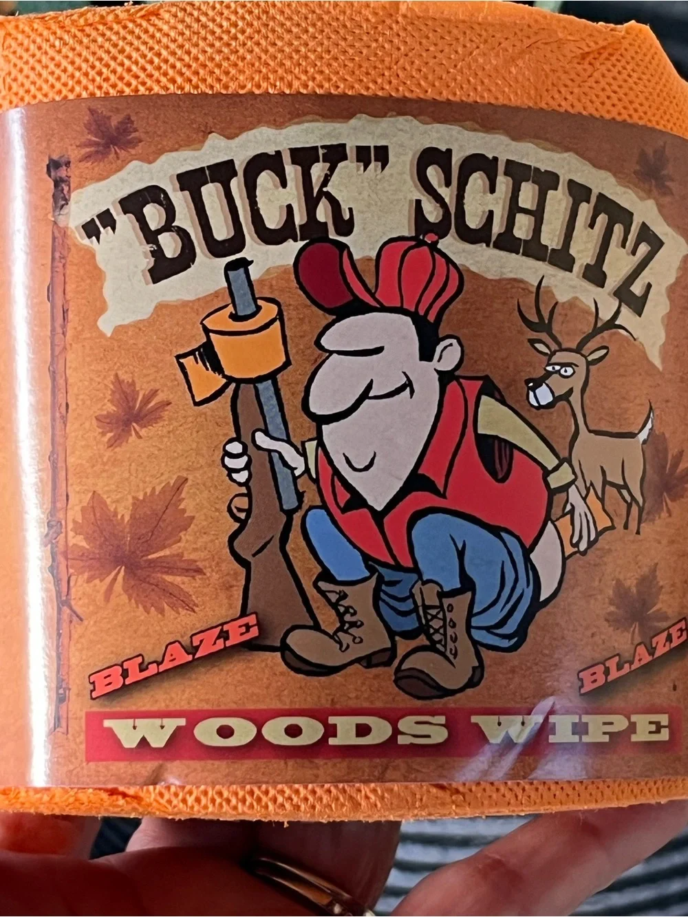 Buck Schitz Woods Wipe Novelty Hunting Toilet Paper Set of 2
